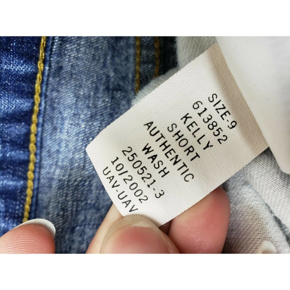 Tommy Jeans Size 9 Kelly Denim Shorts 100% Cotton Med Authentic Wash Juniors Y2K - Picture 6 of 9